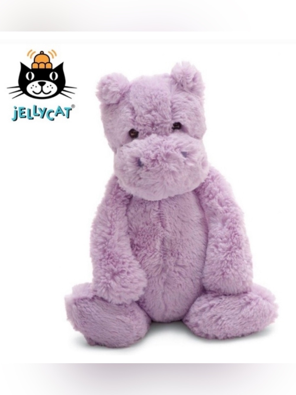 Jellycat Bashful Lilac Hippo - medium excellent condition